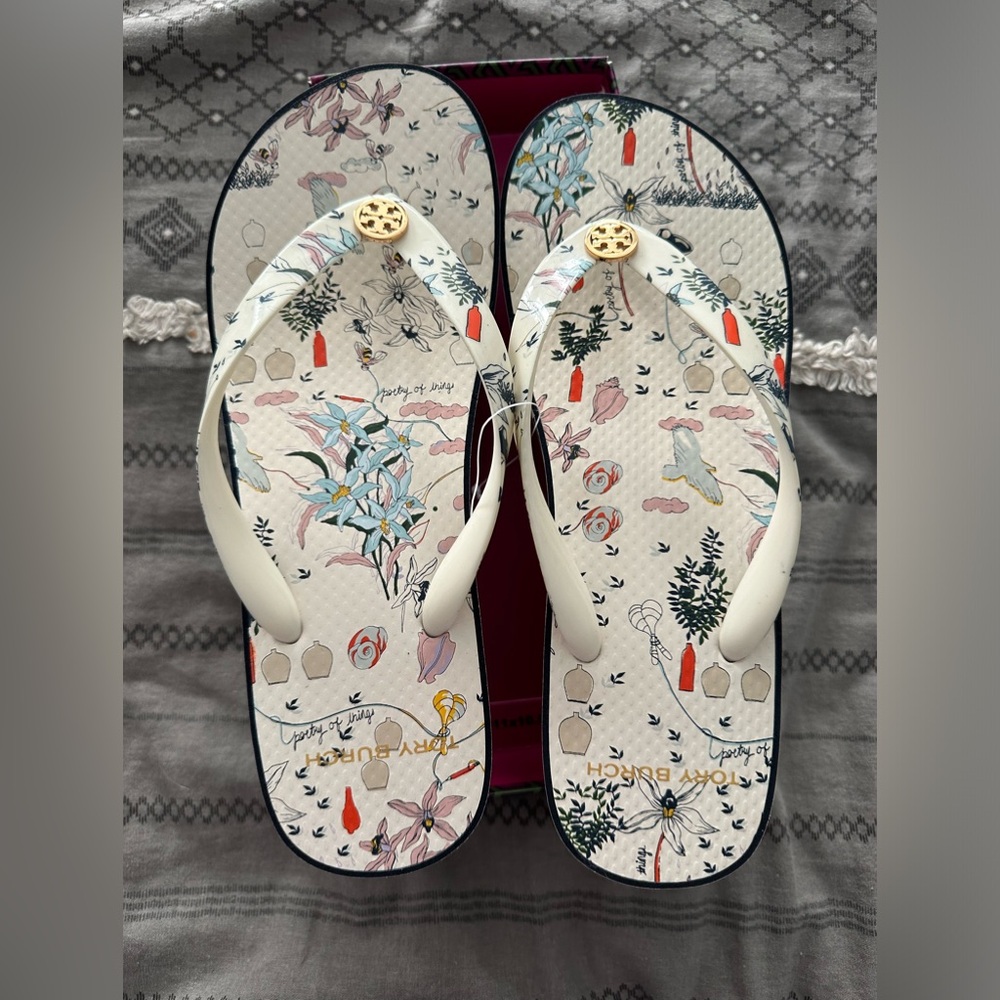 Tori Burch platform flip flops